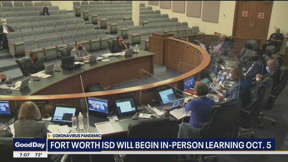 Fort Worth ISD will begin in-person learning on Oct. 5